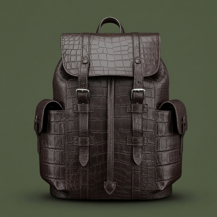 Load image into Gallery viewer, Moka Reale Nile Crocodile Leather Backpack