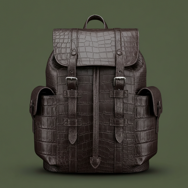 Moka Reale Nile Crocodile Leather Backpack