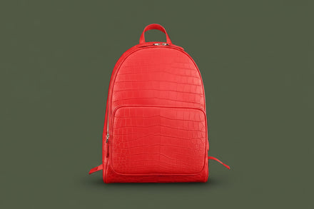 Load image into Gallery viewer, Rosso Imperiale Nile Crocodile Leather Backpack