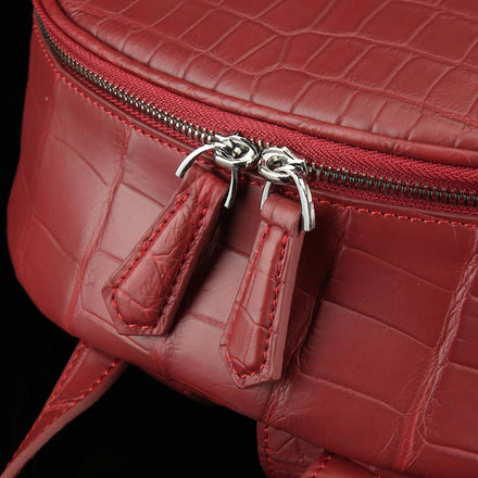 Load image into Gallery viewer, Bordeaux Imperiale Croco Leather Executive Backpack