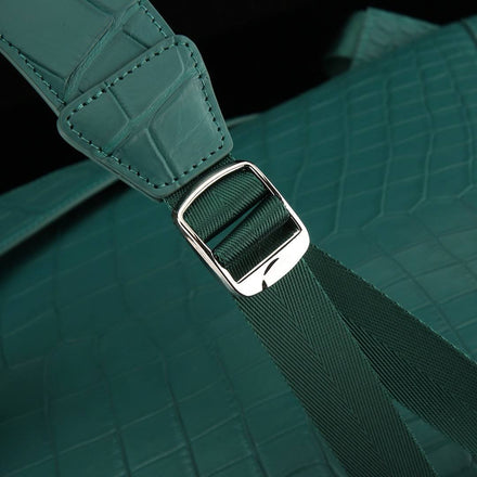 Load image into Gallery viewer, Verde Imperiale Croco Leather Executive Backpack