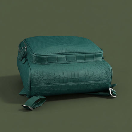 Load image into Gallery viewer, Verde Imperiale Nile Crocodile Leather Backpack