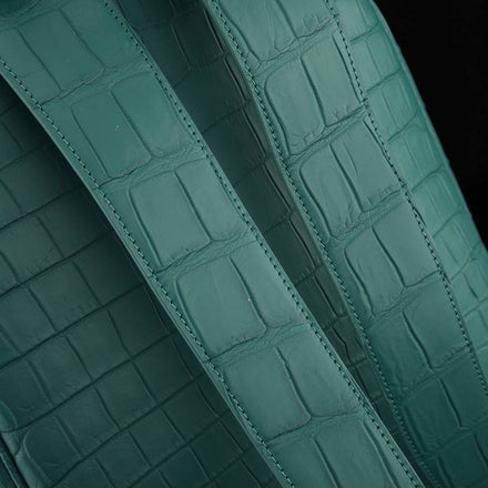 Load image into Gallery viewer, Verde Imperiale Croco Leather Executive Backpack