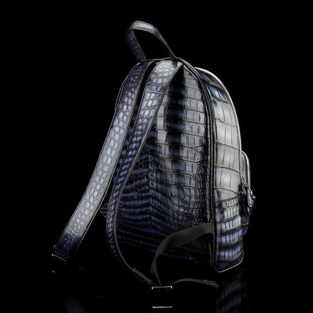 Load image into Gallery viewer, Zaffiro Imperiale Croco Leather Executive Backpack