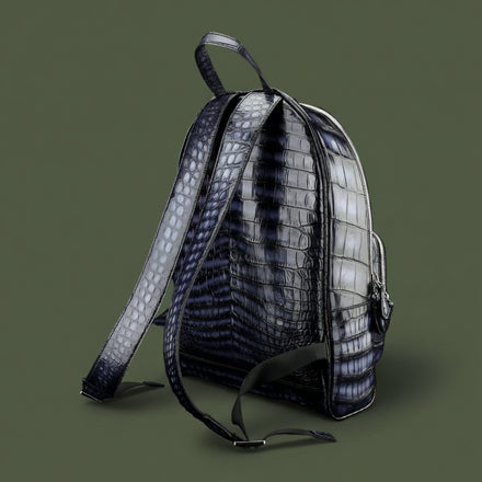 Load image into Gallery viewer, Zaffiro Imperiale Nile Crocodile Leather Backpack