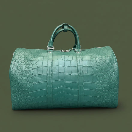 Load image into Gallery viewer, Smeraldo Imperiale Nile Crocodile Leather Travel Bag