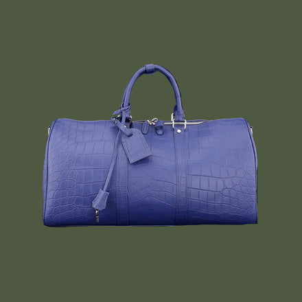 Load image into Gallery viewer, Lavanda Imperiale Nile Crocodile Leather Travel Bag