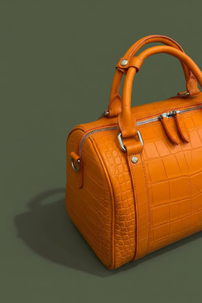 Load image into Gallery viewer, Arancio Imperiale Nile Crocodile Leather Travel Bag