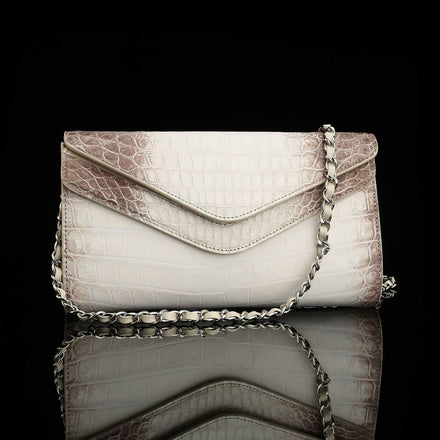 Load image into Gallery viewer, Perla Imperiale Crocodile Leather Clutch
