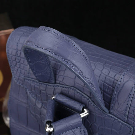 Load image into Gallery viewer, Lavanda Imperiale Croco Leather Executive Backpack