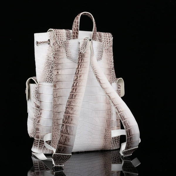 Perla Imperiale Croco Leather Executive Backpack