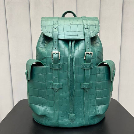 Load image into Gallery viewer, Laguna Imperiale Croco Leather Executive Backpack
