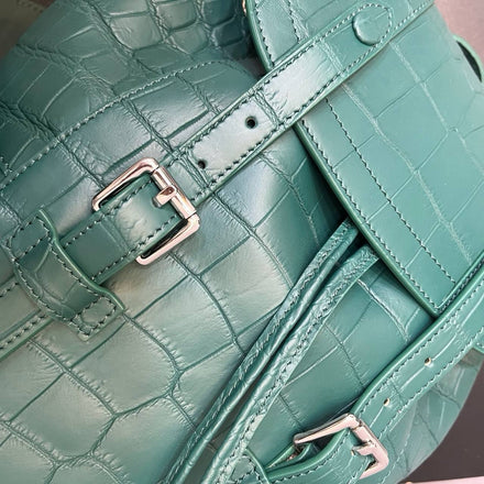 Load image into Gallery viewer, Laguna Imperiale Croco Leather Executive Backpack