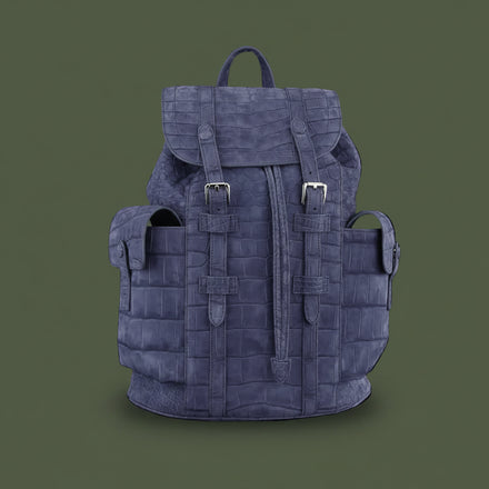 Load image into Gallery viewer, Lilla Veneziano Nile Crocodile Leather Backpack
