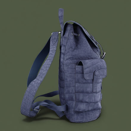 Load image into Gallery viewer, Lilla Veneziano Nile Crocodile Leather Backpack