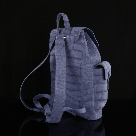 Load image into Gallery viewer, Lilla Veneziano Croco Leather Executive Backpack