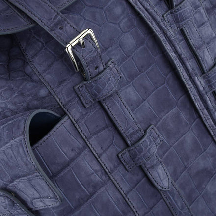 Load image into Gallery viewer, Lilla Veneziano Croco Leather Executive Backpack