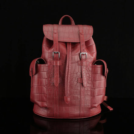 Load image into Gallery viewer, Rubino Imperiale Croco Leather Executive Backpack