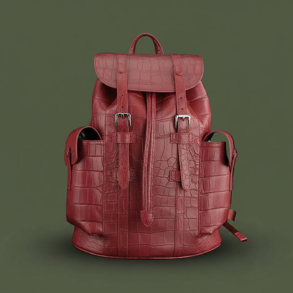 Rubino Imperiale Nile Crocodile Leather Backpack