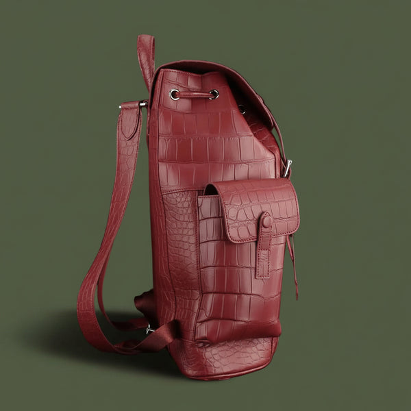 Rubino Imperiale Nile Crocodile Leather Backpack