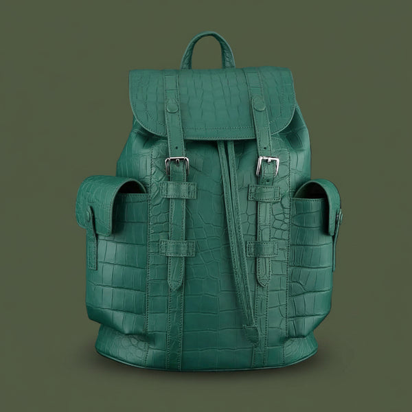 Giada Reale Nile Crocodile Leather Backpack