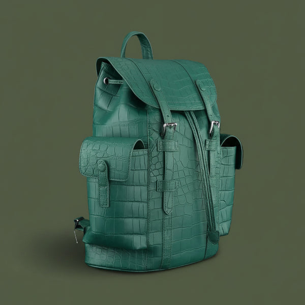 Giada Reale Nile Crocodile Leather Backpack