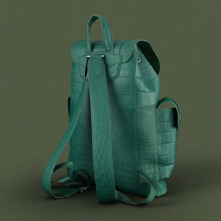 Load image into Gallery viewer, Giada Reale Nile Crocodile Leather Backpack
