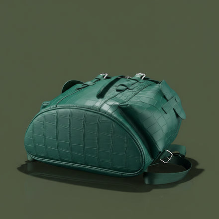 Load image into Gallery viewer, Giada Reale Nile Crocodile Leather Backpack