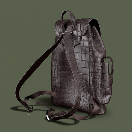 Load image into Gallery viewer, Moka Reale Nile Crocodile Leather Backpack