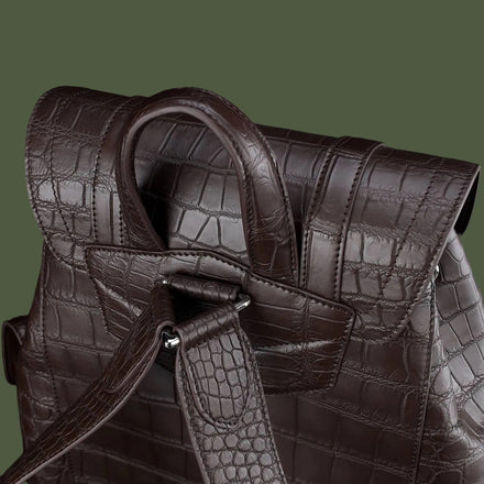 Load image into Gallery viewer, Moka Reale Nile Crocodile Leather Backpack