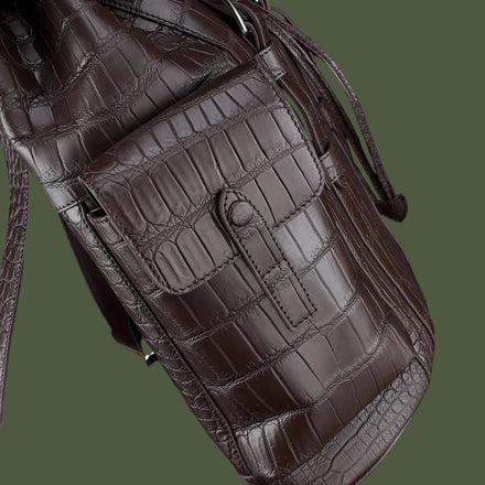 Load image into Gallery viewer, Moka Reale Nile Crocodile Leather Backpack