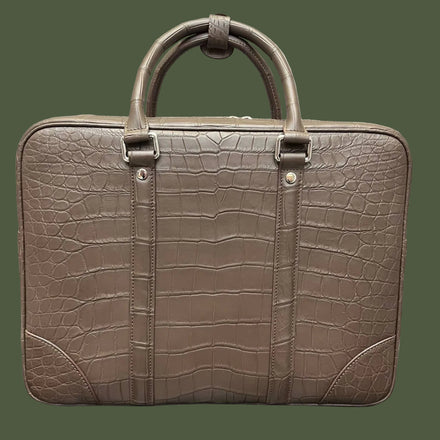 Load image into Gallery viewer, Moka Reale Nile Crocodile Leather Briefcase