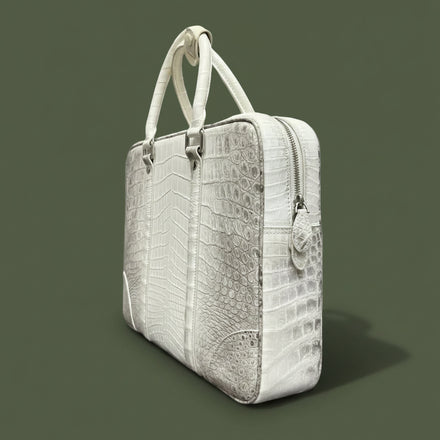 Load image into Gallery viewer, Himalayan Imperiale Nile Crocodile Leather Briefcase