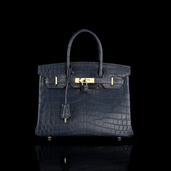 Notte Imperiale Croco Leather Executive Tote