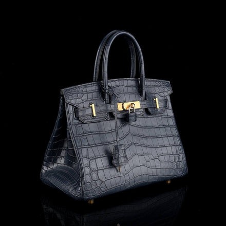 Load image into Gallery viewer, Notte Imperiale Croco Leather Executive Tote