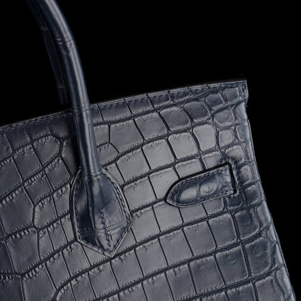 Load image into Gallery viewer, Notte Imperiale Croco Leather Executive Tote