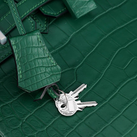 Load image into Gallery viewer, Smeraldo Reale Croco Leather Executive Tote