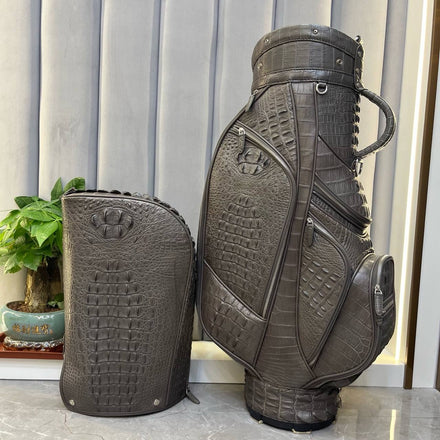 Load image into Gallery viewer, Moka Reale Croco Leather Golf Bag