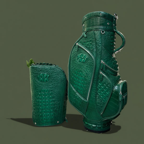 Verde Milano Nile Crocodile Leather Golf Bag