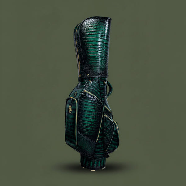 Smeraldo Venezia Nile Crocodile Leather Golf Bag