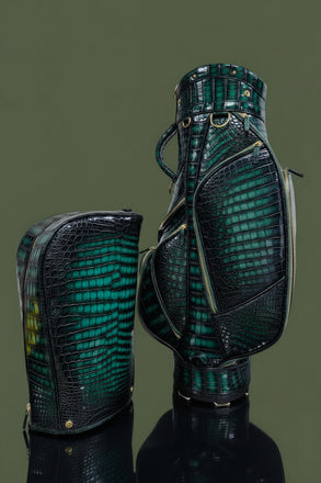 Load image into Gallery viewer, Smeraldo Venezia Nile Crocodile Leather Golf Bag