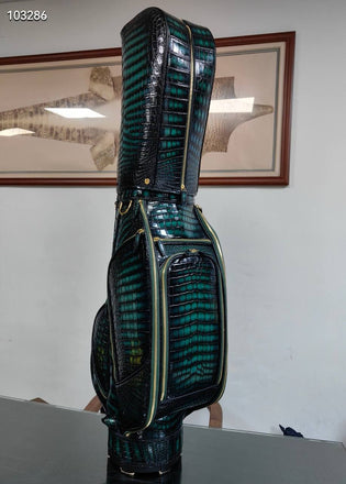 Load image into Gallery viewer, Smeraldo Venezia Croco Leather Golf Bag