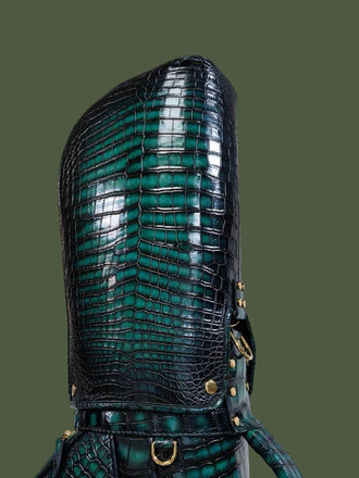 Load image into Gallery viewer, Smeraldo Venezia Nile Crocodile Leather Golf Bag