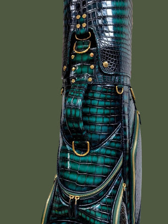 Load image into Gallery viewer, Smeraldo Venezia Nile Crocodile Leather Golf Bag
