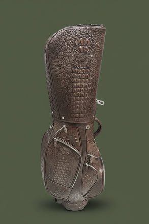 Load image into Gallery viewer, Cioccolato Reale Nile Crocodile Leather Golf Bag