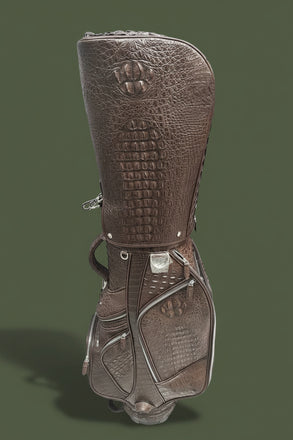 Load image into Gallery viewer, Cioccolato Reale Nile Crocodile Leather Golf Bag