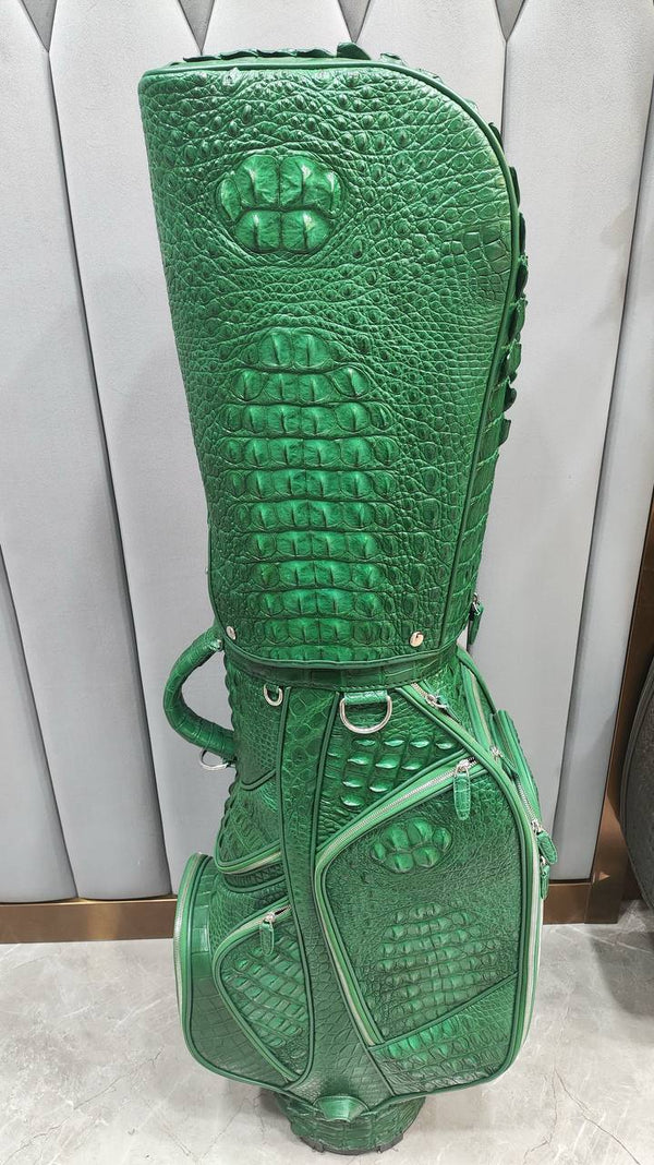 Verde Reale Croco Leather Golf Bag