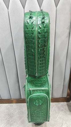 Load image into Gallery viewer, Verde Reale Croco Leather Golf Bag