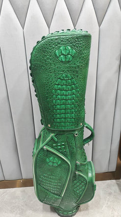 Load image into Gallery viewer, Verde Reale Croco Leather Golf Bag