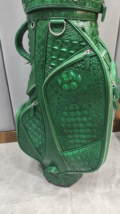 Load image into Gallery viewer, Verde Reale Croco Leather Golf Bag
